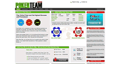 Desktop Screenshot of pokerteam.com